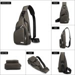 Waterproof Sling Bag Crossbody Backpack for Men Women Sling Backpack Hiking Daypack Multipurpose Cross Body Chest Bag - Image 3
